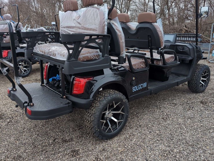 sdlgc100---6-seater-golf-cart---black---partial-assembly-front/rear-end-damage-*review-photos-image-5