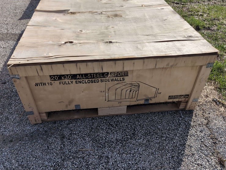 (1)-sdlaunch-sdlc2030ft---20'-x-30'-allsteel-carport-w/-enclosed-sidewalls-image-3