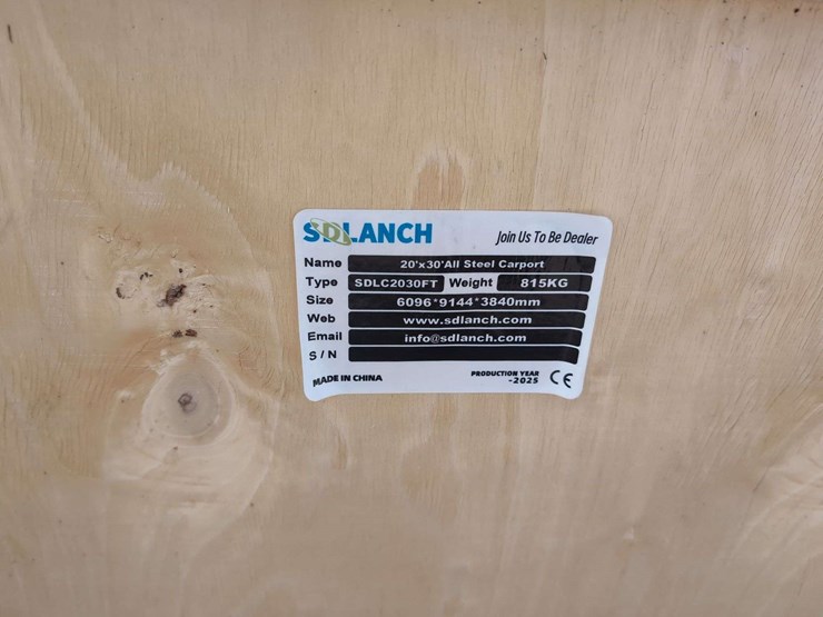 (1)-sdlaunch-sdlc2030ft---20'-x-30'-allsteel-carport-w/-enclosed-sidewalls-image-3