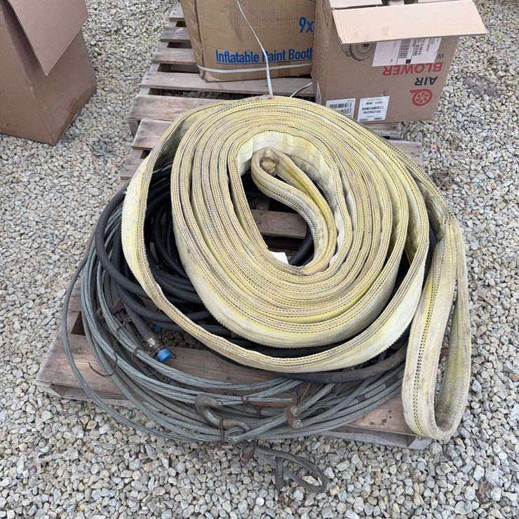 Tractor Hydraulic Lines and Lifting Cable and Strap