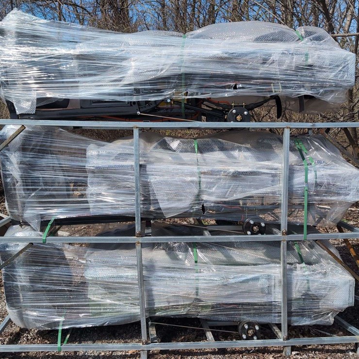 (1) IRET13 110V - 3-Wheeled Electric Utility Vehicle - Unassembled GREY/SILVER