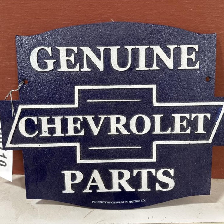 #110 • GENUINE CHEVROLET CAST IRON SIGN