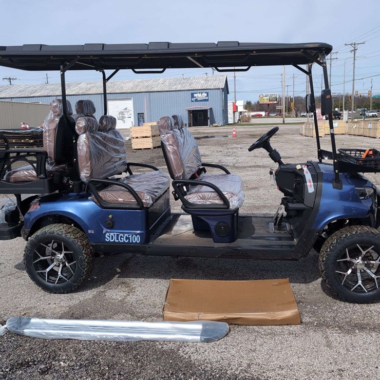SDLGC100 - 6 Seater Golf Cart Assembled - Blue