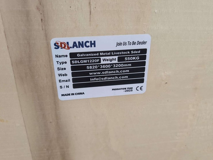 sdlaunch-sdlgm1220f---galvanized-metal-livestock-shed---240-sq-ft.-image-5