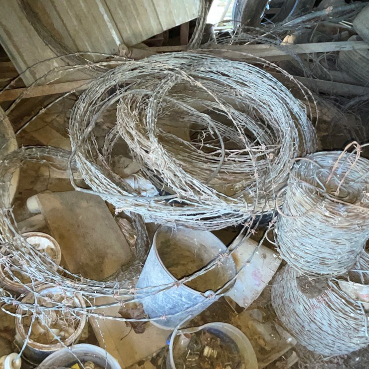 #6091 • Spools of Barbed Wire