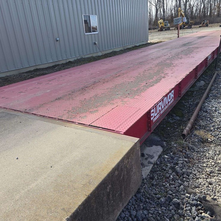 Rice Lake Survivor Drive Over Scale with Digital Reed Out, weight out tickets, scale head, printer, and all, 70ft long, x 11ft wide
