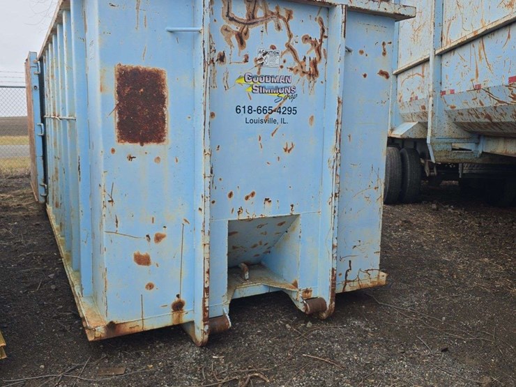 40-yard-roll-off-dumpster,-7ft-tall,-22ft-long,-with-end-opening-door,-hd-steel-floor,-made-out-of-t6-high-strength-steel-image-1