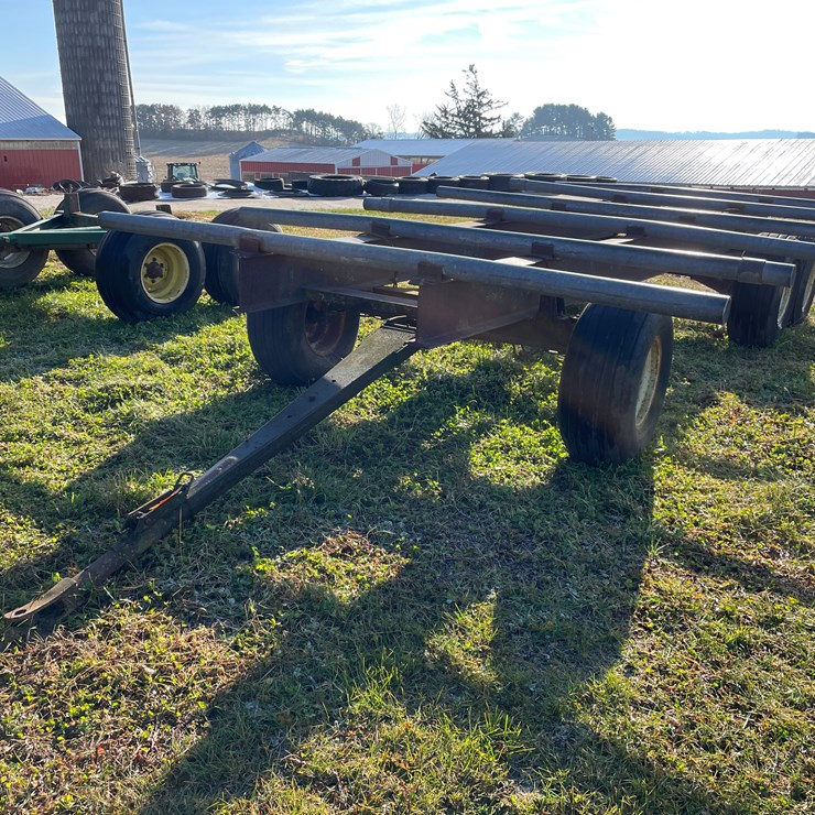 #6034 • Homemade Bale Mover on Tandem Running Gear