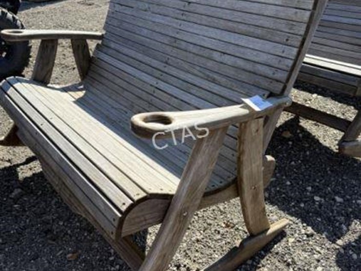 #135-•-wooden-patio-rocker-love-seat-image-1