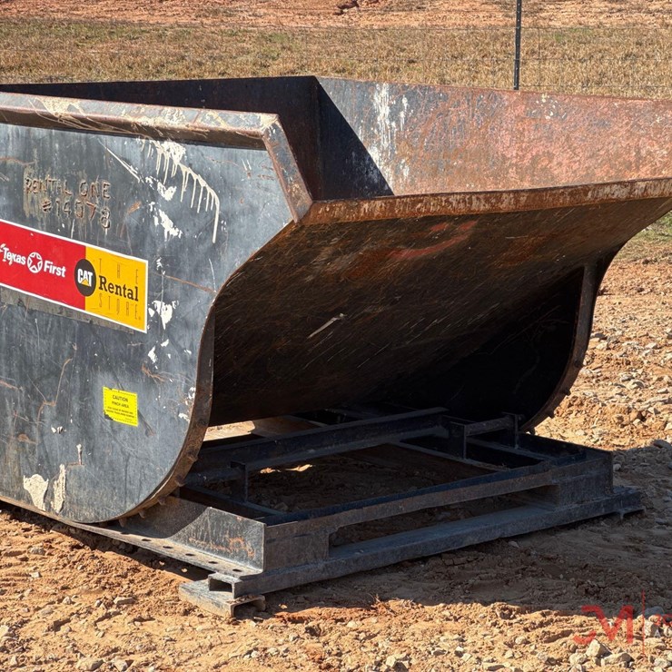 SELF DUMPING 2 CUBIC YARD HOPPER W/ FORK POCKETS