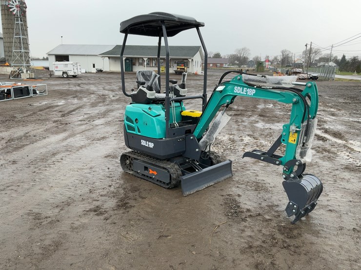 #1221-•-unused-sdle18p-mini-excavator-image-7