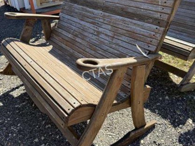 #138-•-wooden-patio-rocker-love-seat-image-1