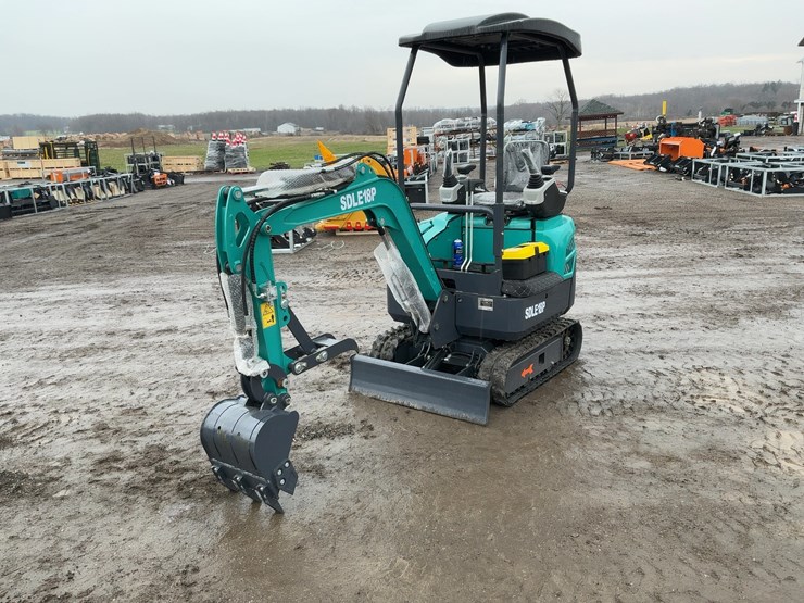 #1221-•-unused-sdle18p-mini-excavator-image-1