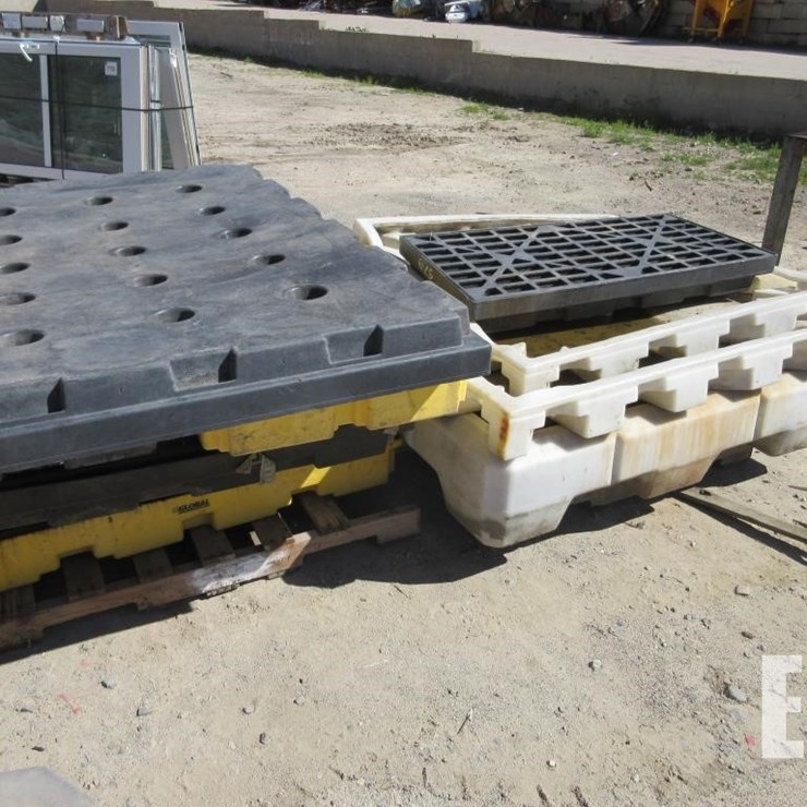 APPROX (9) OIL DRUM CATCH PALLETS/PANS