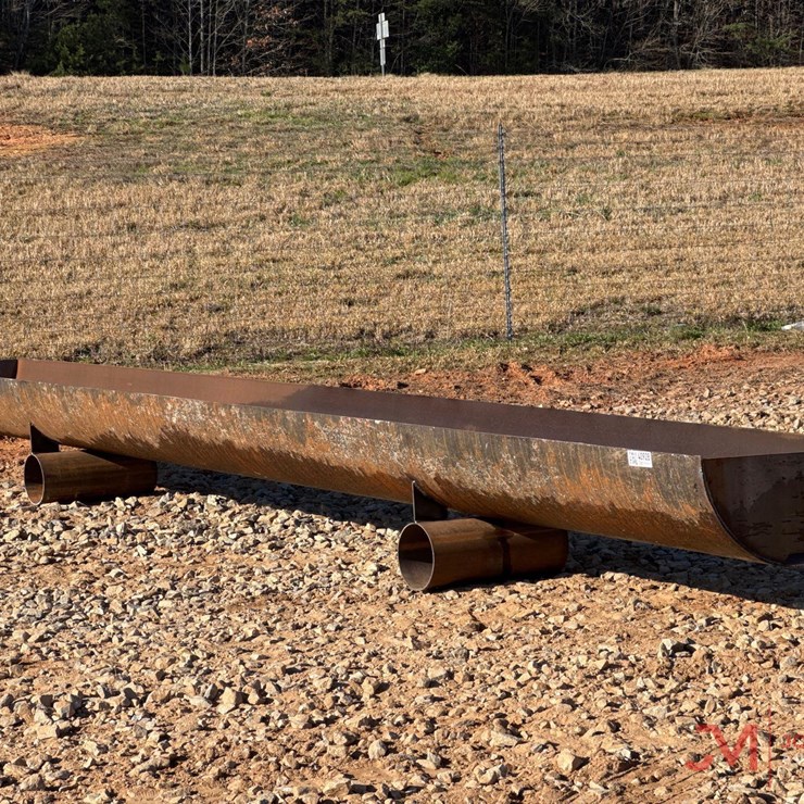 NEW 26" X 20' HEAVY DUTY CATTLE FEED TROUGH W/ DRAIN HOLES