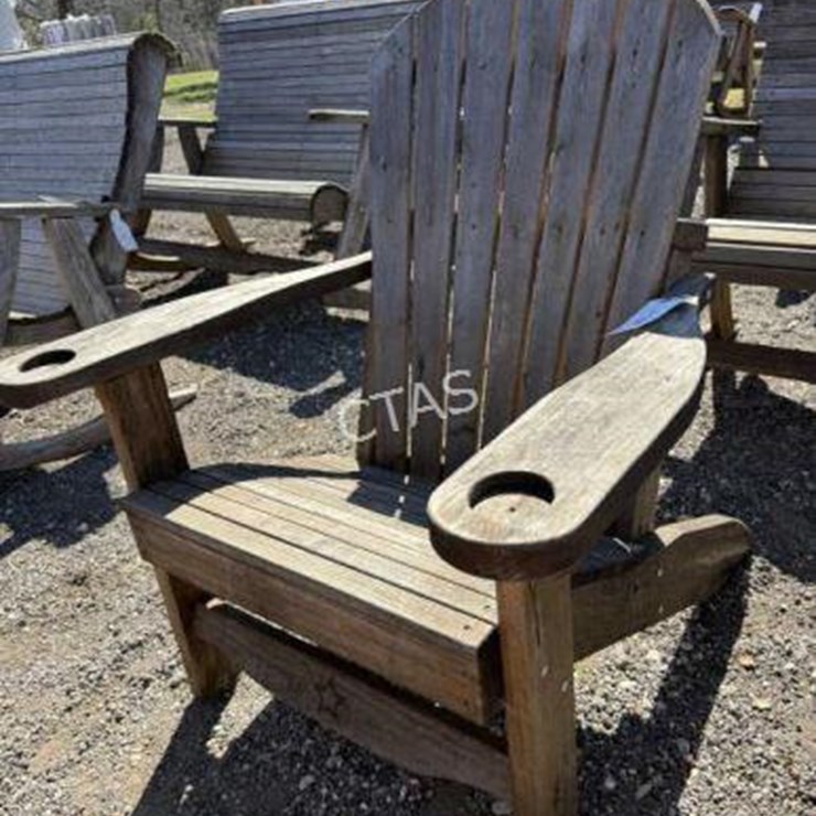 #148 • Wooden Patio Adirondack Chair