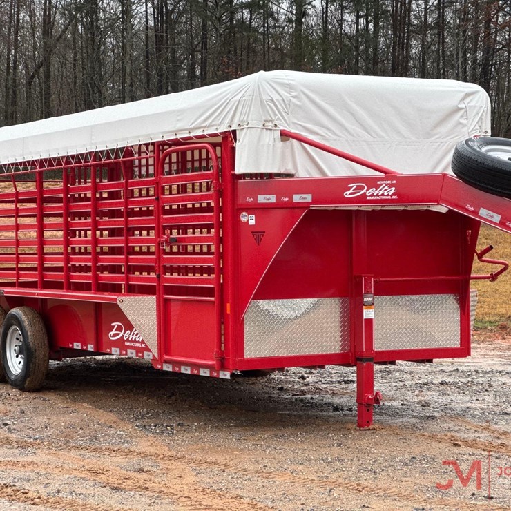 NEW 2026DELTA 20' GOOSENECK CATTLE TRAILER