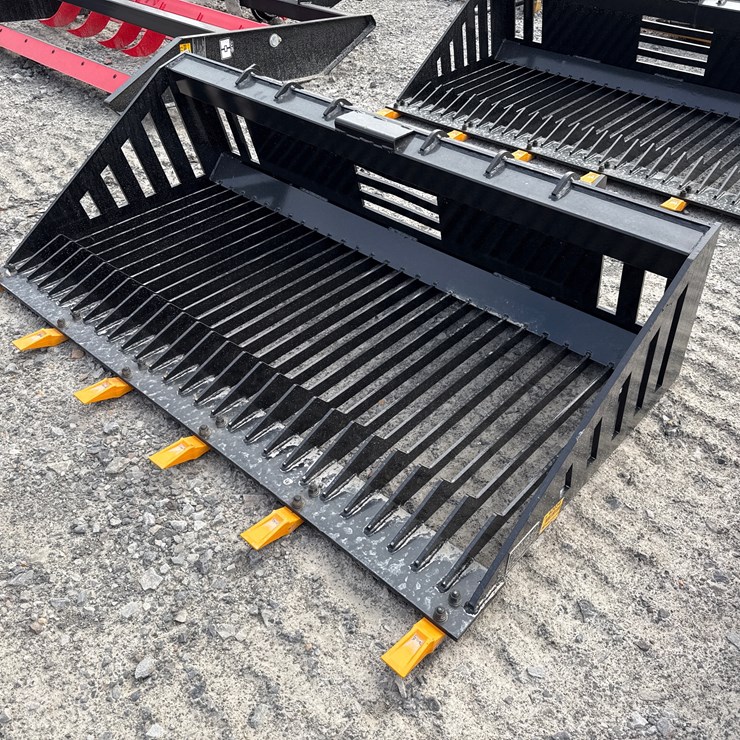 #2064 • Unused GIYI RB66 Skid Steer Rock Bucket INV# 42034