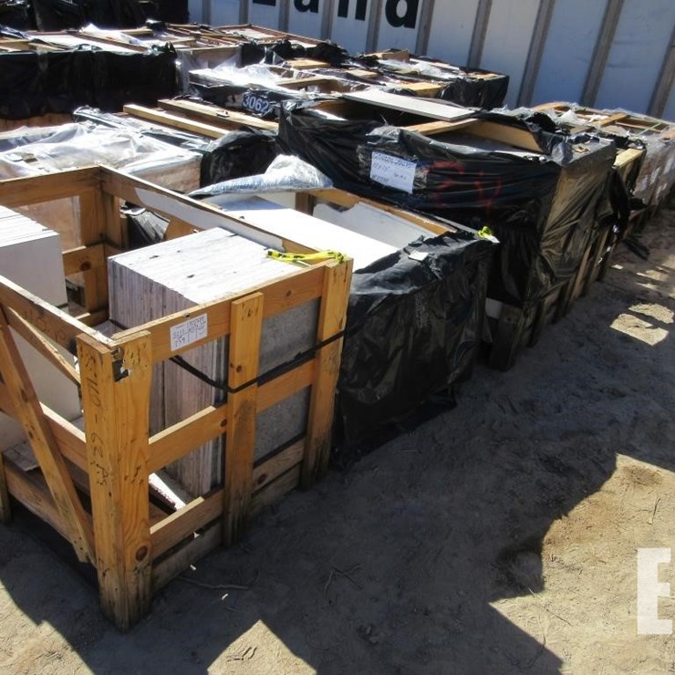 (6) CRATES MISC SIZE TILES