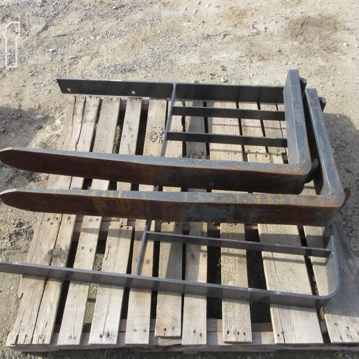 SET OF 42" X 5" FORK TINES & 37" FORK CAGE