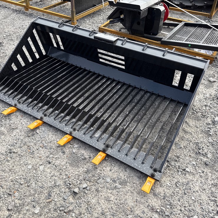 #2063 • Unused GIYI RB66 Skid Steer Rock Bucket INV# 42035