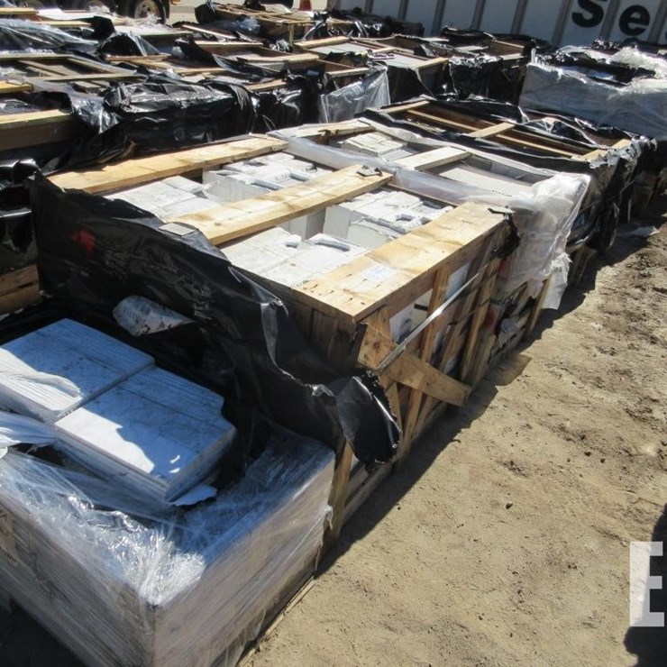 (5) CRATES MISC SIZE TILES