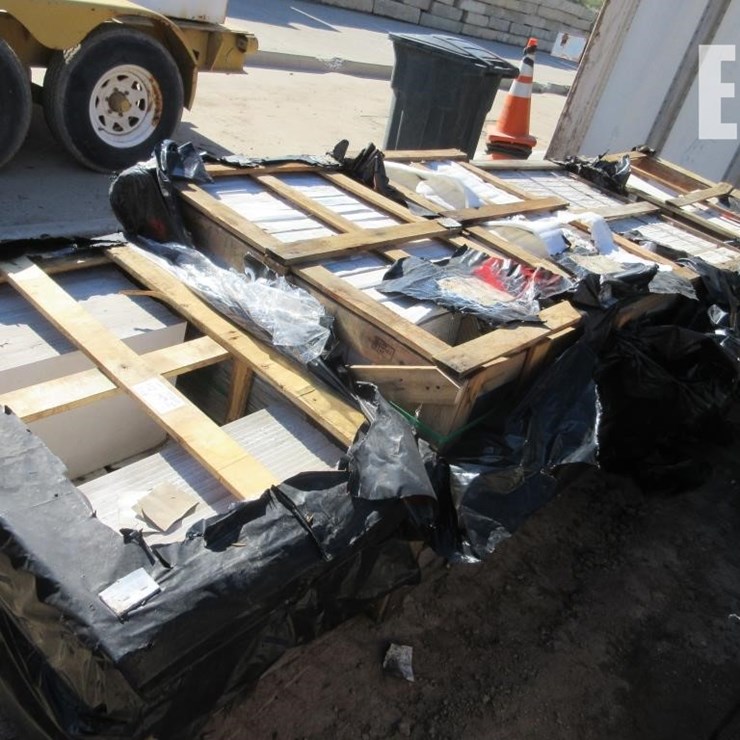 (5) CRATES MISC SIZE TILES