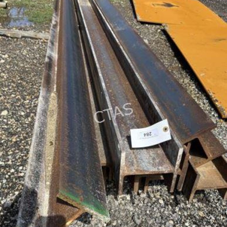 #284 • Bundle Of I-Beam - 1/2" Thick - Up To 16' Length