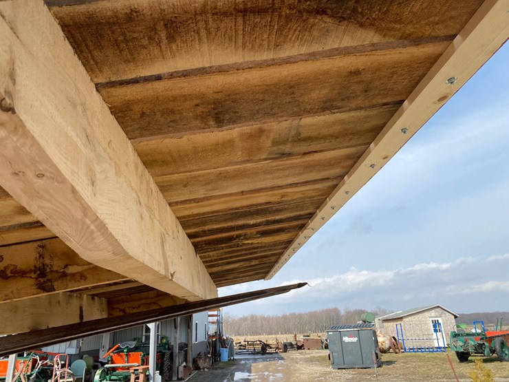 new---8’-x-16’-native-wood-hay-rack-with-standard-image-13