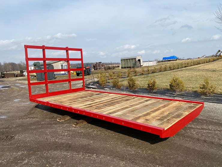 new---8’-x-16’-native-wood-hay-rack-with-standard-image-1