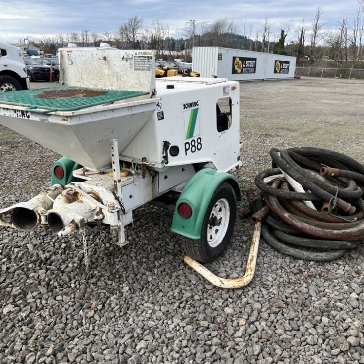 2005 Schwing P-88D Towable Concrete Pump
