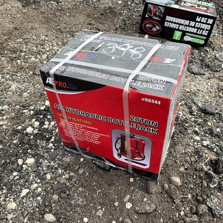 NEW 20 TON AIR HYDRAULIC BOTTLE JACK NEW SUPPORT EQUIPMENT