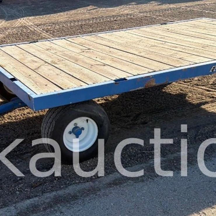 2041 - MINI EZ TRAIL FLAT WAGON ON RUNNING GEAR - 6' x 10'
