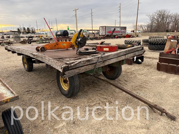 2215---hay-wagon-on-john-deere-runing-gear---from-the-larry-polk-estate-image-1