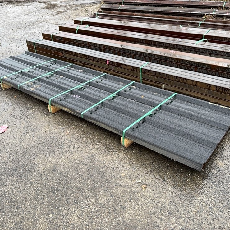 (50) 12FT. X 3FT. METAL SHEETS NEW SUPPORT EQUIPMENT