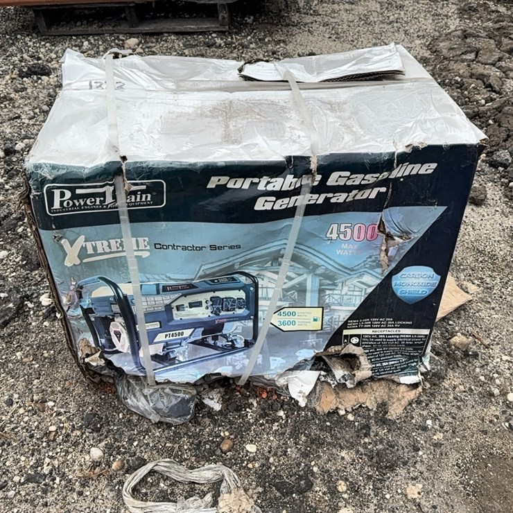 NEW POWERTRAIN 4500 WATT GENERATOR NEW SUPPORT EQUIPMENT