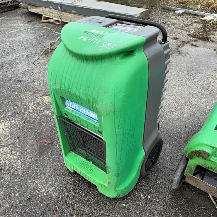 DRIZAIR LGR2000 DEHUMIDIFIER SUPPORT EQUIPMENT