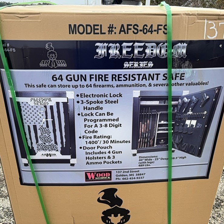 NEW ARMOR FREEDOM SERIES 64 GUN FIRE SAFE,