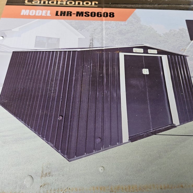 LANDHONOR GALVANIZED METAL SHED