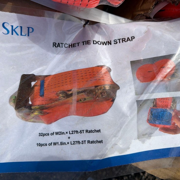 NEW SKLP SK003 42PC. RATCHET STRAPS NEW SUPPORT EQUIPMENT