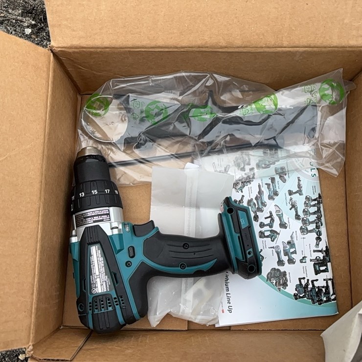 NEW MAKITA 18V COMPACT 1/2" HAMMER DRILL DRIVER - XPH03Z - 1 YR FACTOR WARRANTY - RECON NEW SUPPORT EQUIPMENT