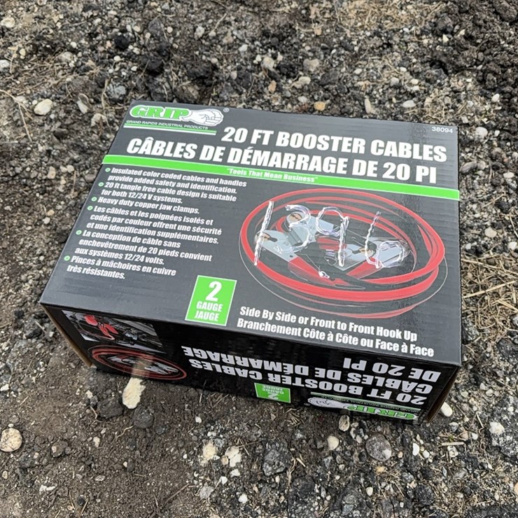 NEW 1 GA 25 FT HEAVY DUTY BOOSTER CABLE NEW SUPPORT EQUIPMENT