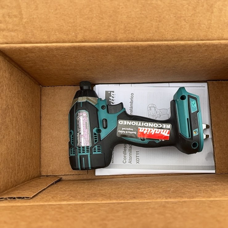 NEW MAKITA 18 V IMPACT DRIVER XDT11Z 1 YR FACTORY WARRANTY -RECON NEW SUPPORT EQUIPMENT