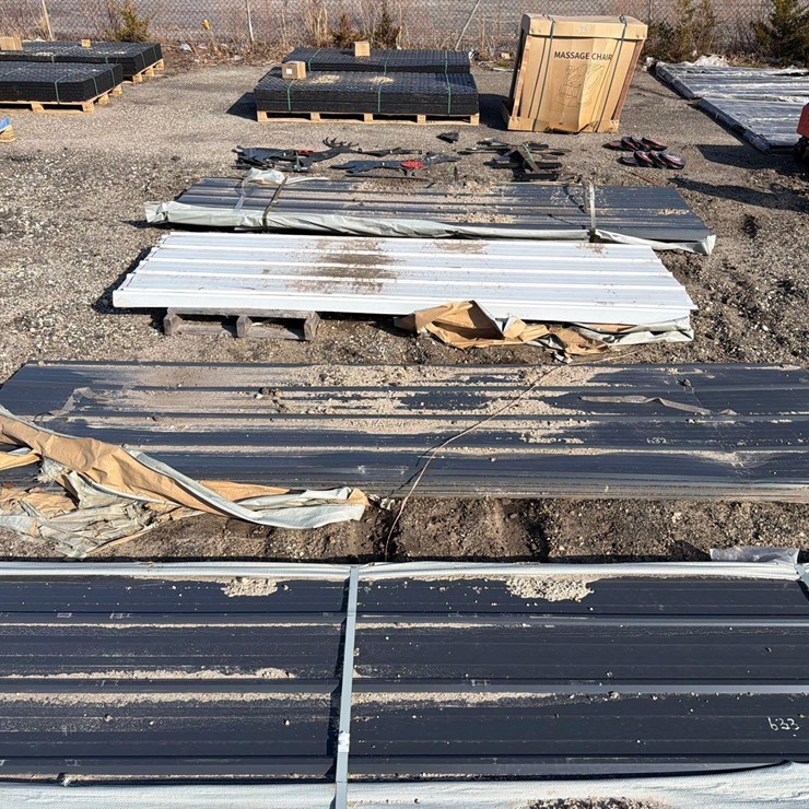 NEW SKLP SKH50 (50) 12FT. SHEETS STEEL SIDING NEW SUPPORT EQUIPMENT