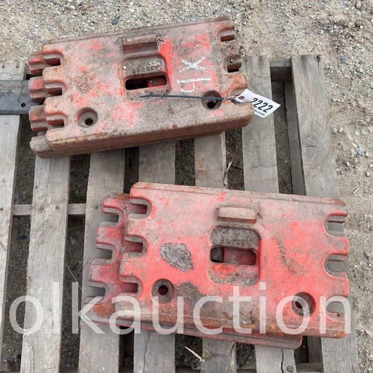 2222 - (4) 30 SERIES FRONT WEIGHTS (SOLD x $) - FROM THE LARRY POLK ESTATE