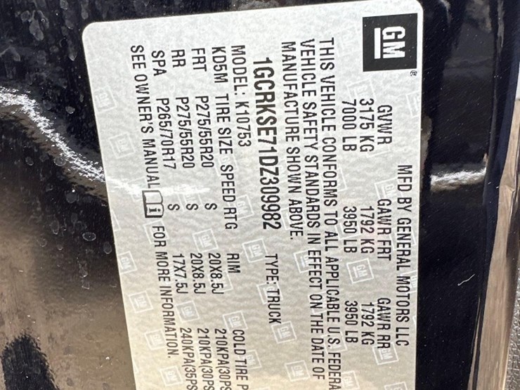 1794---(2013)-chevy-silverado-1/2-ton-pickup-(vin#-1gcrkse71dz309982)-image-3