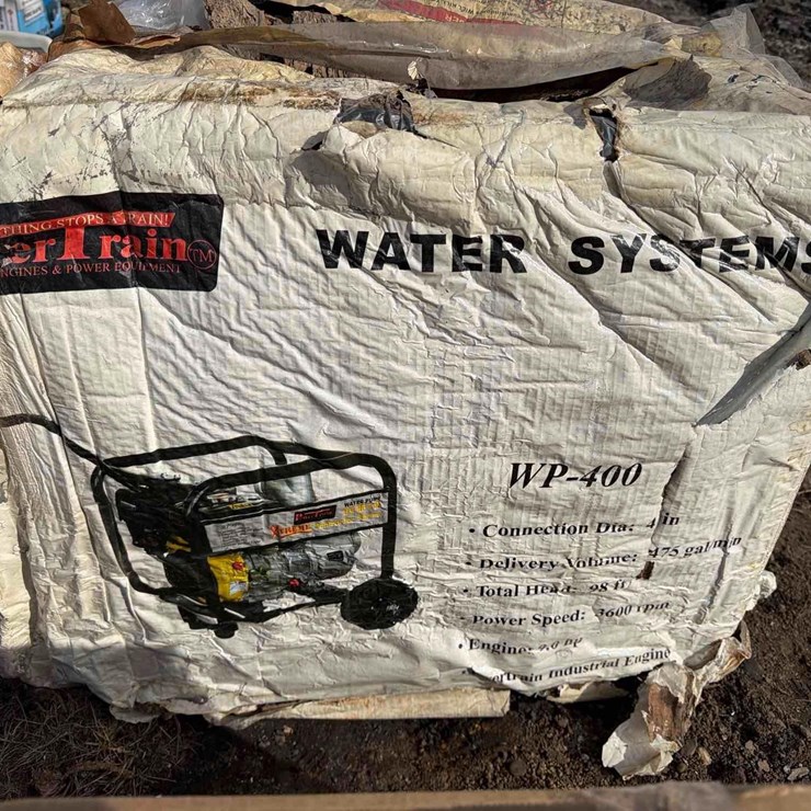 NEW POWERTRAIN 4" WATER PUMP NEW SUPPORT EQUIPMENT