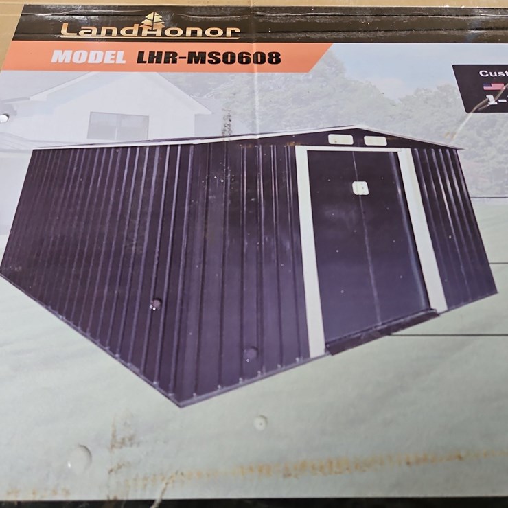 LANDHONOR GALVANIZED METAL SHED