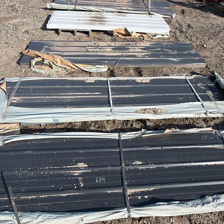 NEW SKLP SKH50 (50) 12FT. SHEETS STEEL SIDING NEW SUPPORT EQUIPMENT