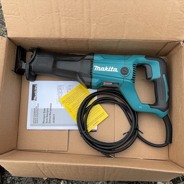 NEW MAKITA CORDED RECIPROCATING SAW - JR3051T- 1 YR FACTORY WARRANTY-RECON NEW SUPPORT EQUIPMENT